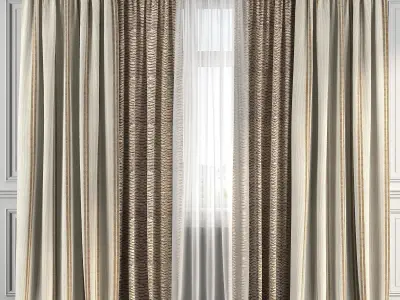 Curtain Set 123 3D model