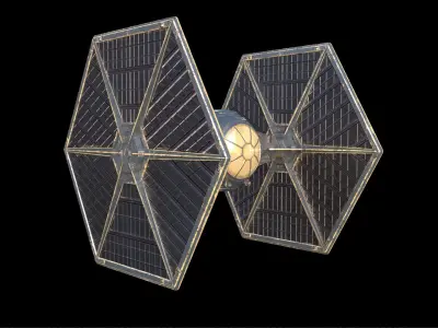 star wars tie fighter 3D model