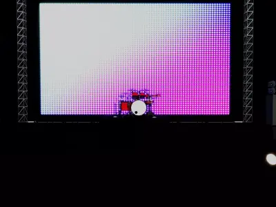 BIG STAGE 10 x 14 meter 3D model