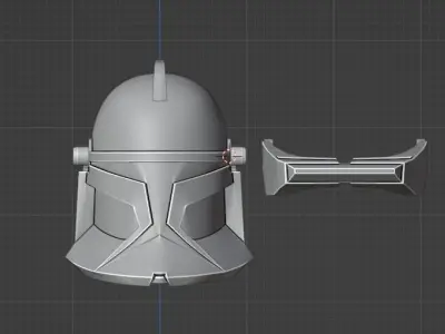Phase 1 Animated Macrobinocular  Helmet Add-on Kit 3D print model