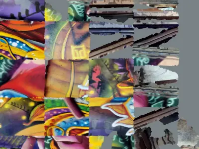 high quality chineese style dragon graffiti 3d scan 3D model