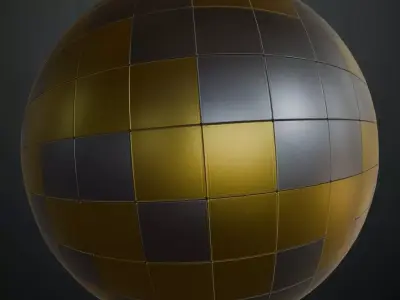 Powered Metal Plates PBR Seamless Texture