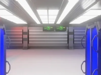 Sci fi Generator Room 3D model