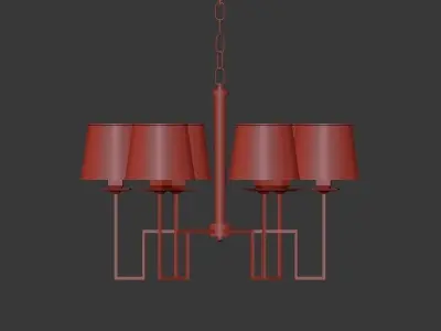 MAYA chandelier 3D model