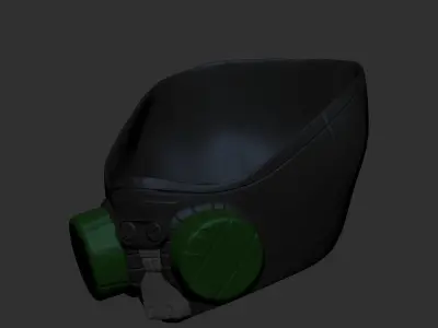 gas mask helmet scifi high poly sculpt 3d printable 3D model