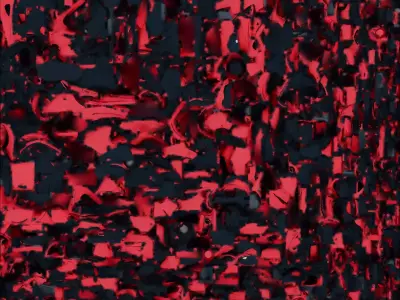 Feline Exosuit Warrior 3D Model Red Tactical Soldier 3D model