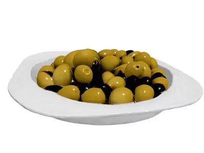 Realistic Olives Container 3D Model Low-poly 3D model