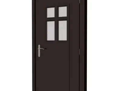 Plastic door 06 3D model