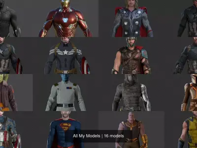 All My Models 3D Model Pack