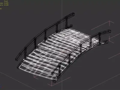 Field - Wooden Bridge 83 3D model