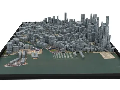 City of San Francisco Low-poly 3D model