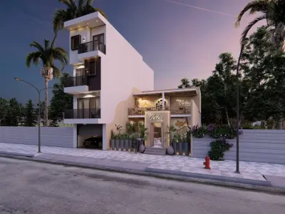 HOUSE - COFFEE Low-poly 3D model