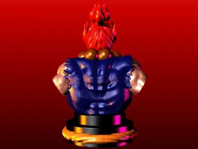 AKUMA STREET FIGHTER CAPCOM VIDEOGAME 3D print model