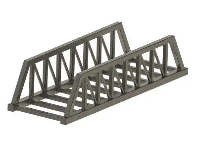 Exquisite Truss Bridge 3D print model