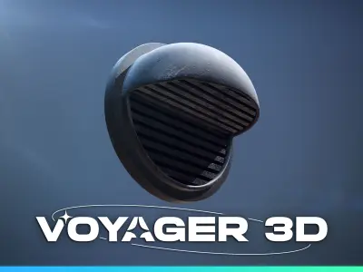 Small Wall Mounted Air Vent Low-poly 3D model