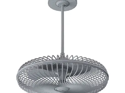 Workshop Ceiling Fan 3D model