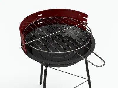 Barbecue Small - Clean Low-poly 3D model