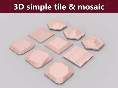 simple 3d tile  Free 3D print model