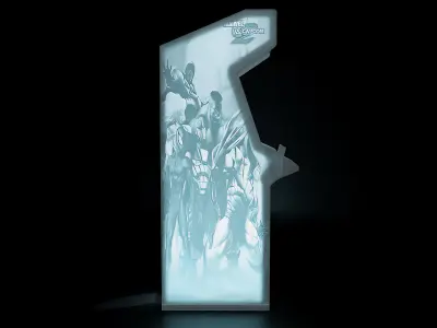 Marvel vs Capcom 2 Arcade Cabinet with Lithophane 3D print model