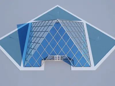 Glass Pyramid 3D model