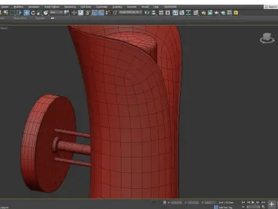 Josie 2 Light Wall Sconce Low-poly 3D model