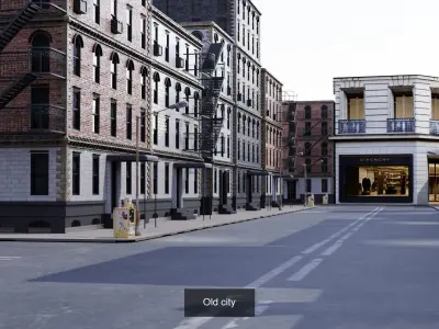 lowpoly city 3D Model Pack