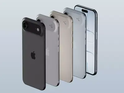 Apple iPhone Air 2025 In All Official Colors and Dimensions 3D model
