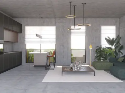 Green Building Complex 3D Model for Sustainable Architecture 3D model