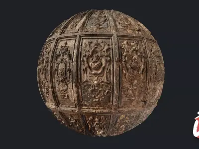 European Low Relief 02 TILE - Stonelake3D Texture