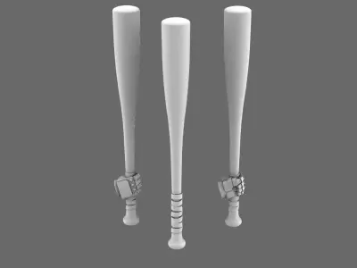 Space Knights Slugger Bat 3D print model