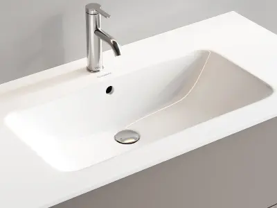 Duravit XSquare Vanity Unit Set 4 3D model