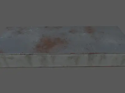 High metal plug for sci-fi server rack Low-poly 3D model