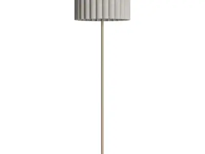 Floor lamp Lucina made of linen 3D model