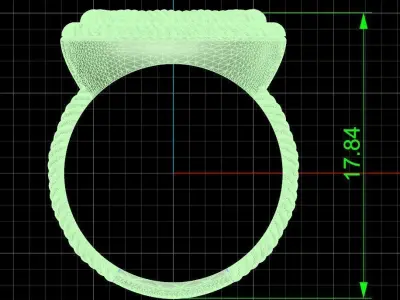 Jewelry ring 366 3D print model