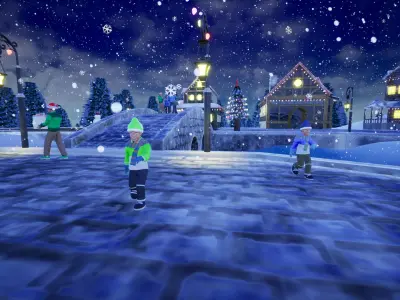 Christmas asset Pack Low-poly 3D model