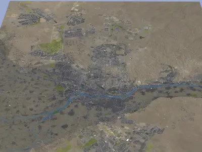 Cairo - 3D City Model Low-poly 3D model