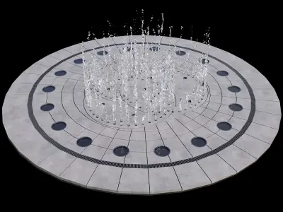 WATERFALL FOUNTAIN CASCADE  NO17 A 3D model