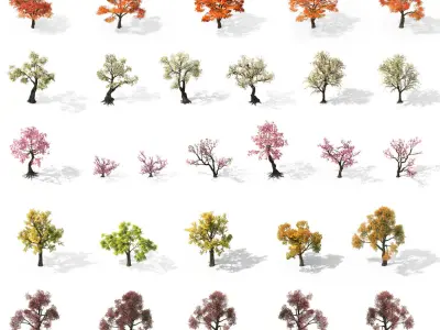 110 Different Nature Environment Game Assets Texture
