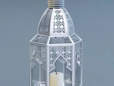 Lantern Moroccan Style Large 3D model