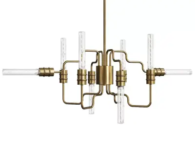 INDUSTRIAL ANGLED TANGLE CHANDELIER Low-poly 3D model