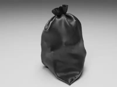 Collection Garbage  bags v3 3D model