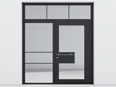 Aluminium door 232 3D model