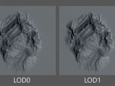 TERRAFORM Coastal 08 Low-poly 3D model