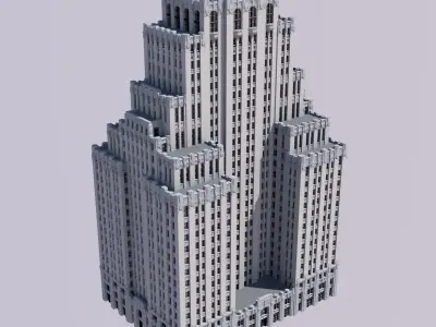 Park Plaza Hotel 3D print model