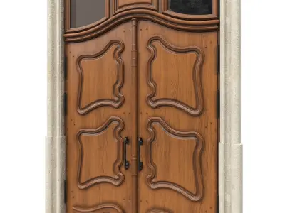 Entrance classic door 53 3D model