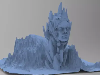 Ancient Athena Mountain 3 3D model