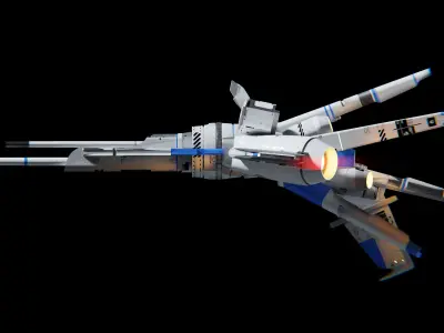 Gundam Valkyrie V-7X Star Sentinel 3D model