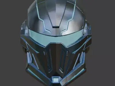 SciFi Helmet 3D model