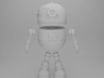 Cute Robot Toy named BITOX 3D model 3D print model