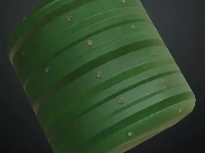 Green Steel Container PBR Seamless Texture